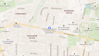 Map for Preston Place Student Apartments - Tuscaloosa, AL