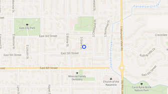 Map for Edenmoor Apartments  - Moscow, ID