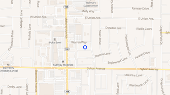 Map for Pine Grove Apartments - Modesto, CA