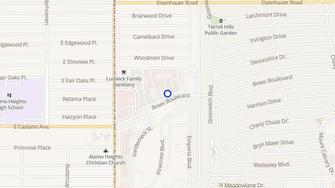 Map for Tanglewood East and West Apartments - San Antonio, TX