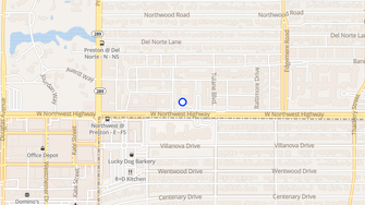 Map for Preston Tower Condominiums - Dallas, TX