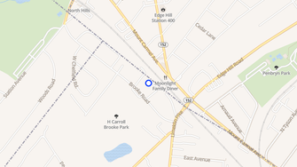 Map for Hillbrook Apartments - Glenside, PA