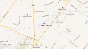 Map for Oak Summit Apartments - Glenside, PA