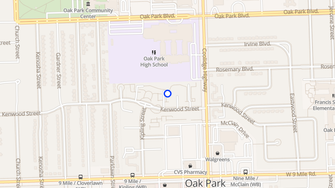 Map for Oak Park Manor - Oak Park, MI