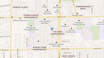 Map for Fir Park Apartments - Tacoma, WA