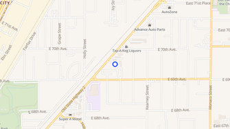 Map for Rangeview Apartments - Commerce City, CO