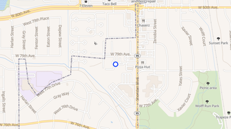 Map for Redwood Village Apartments - Arvada, CO