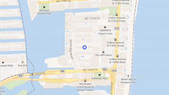 Map for Plaza of America - Sunny Isles Beach, FL