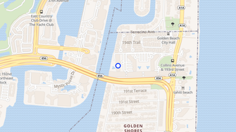 Map for Ocean View At Aventura Beach - Miami, FL