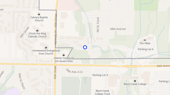 Map for Blackhawk Hills Apartments - East Moline, IL