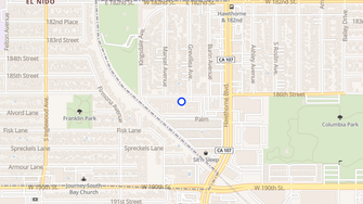 Map for Harmony Court Apartments - Redondo Beach, CA