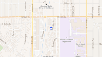 Map for Parklane Garden Apartments - Wichita, KS
