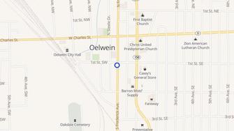 Map for The Mealey Apartments - Oelwein, IA