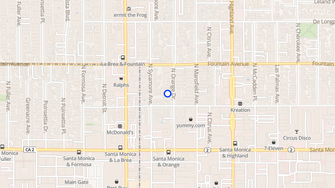 Map for Tuscany Apartments - Los Angeles, CA
