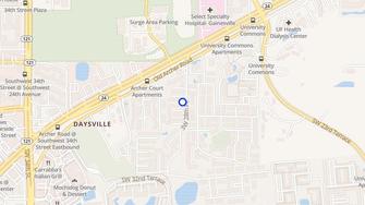 Map for Brandywine Condominiums - Gainesville, FL