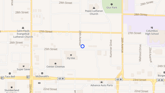 Map for Kendallwood Apartments - Columbus, NE