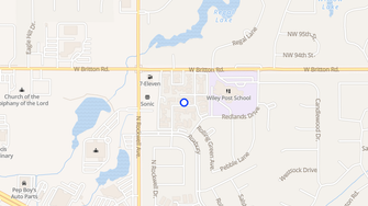 Map for Britton Courtyards Apartments - Oklahoma City, OK