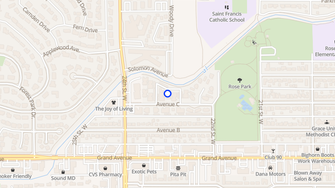 Map for Rosepark Plaza Apartments - Billings, MT