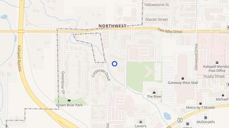 Map for Westwind Village Apartments - Kalispell, MT