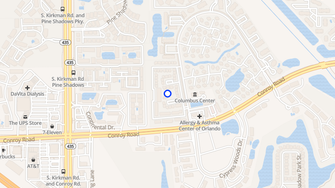 Map for Coconut Palms Apartments - Orlando, FL
