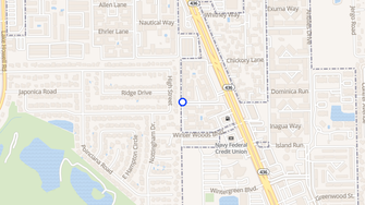 Map for Sedgefield Apartments - Winter Park, FL
