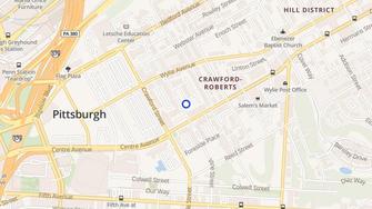 Map for Crawford Square Apartments - Pittsburgh, PA