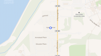 Map for Hampton Greene Apartments - Lima, OH