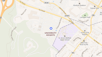 Map for University Heights Apartments - Charlottesville, VA