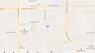 Map for Sandstone Apartments - Mesa, AZ