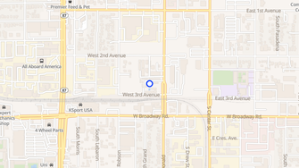 Map for Pennytree Apartments - Mesa, AZ
