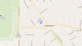 Map for Cedar West Apartments - Spokane, WA