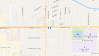 Map for Ashmark Arms - Fresno, CA