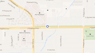 Map for Dominion Courtyard Villas - Fresno, CA