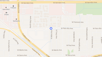 Map for Mirage Apartments - Fresno, CA