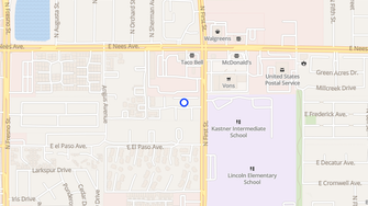 Map for Lakeside Condominiums - Fresno, CA