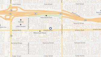 Map for Bell Palms Apartments - Bellflower, CA