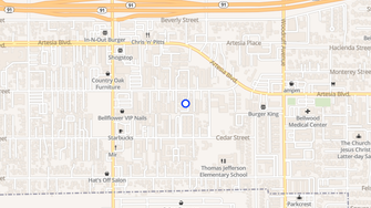 Map for Ramona Street Apartments - Bellflower, CA