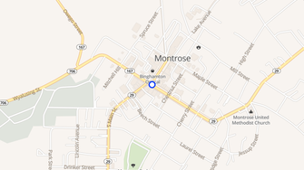 Map for Montrose Senior Center - Montrose, PA