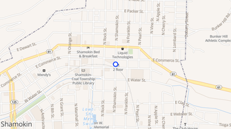Map for Center City Apartments - Shamokin, PA