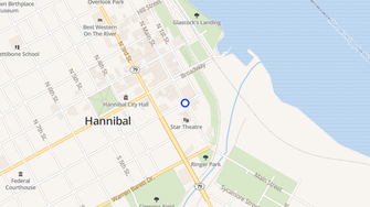 Map for Mark Twain Apartments - Hannibal, MO