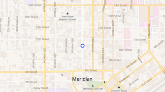 Map for Stevenson Landmark Apartments - Meridian, MS
