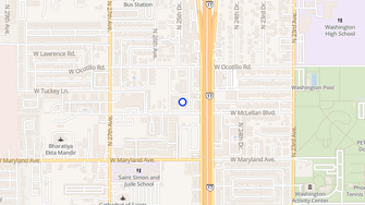 Map for Casablanca Apartments - Phoenix, AZ