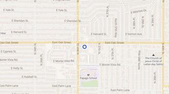 Map for Los Robles Apartments - Phoenix, AZ