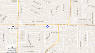 Map for Bella Rio Apartments - Phoenix, AZ