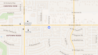 Map for Union Hills Estates Apartments - Glendale, AZ