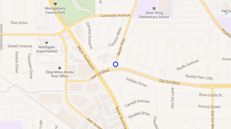 Map for Villa Merced Apartments - San Diego, CA