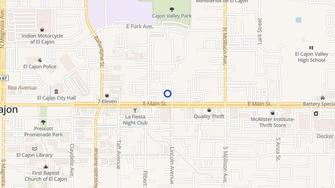 Map for Oak Tree Apartments - El Cajon, CA