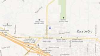 Map for Helix South Apartments - Spring Valley, CA