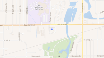 Map for Lakeside Plaza Apartments - McPherson, KS
