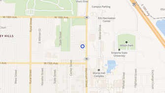 Map for University Apartments - Emporia, KS